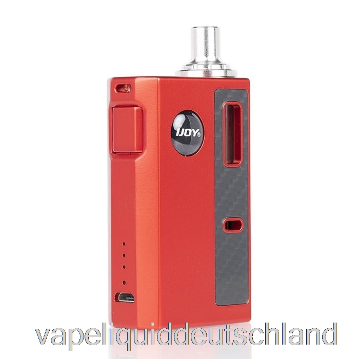 Ijoy Mercury 12w AIO Pod System Red Carbon Vape Liquid